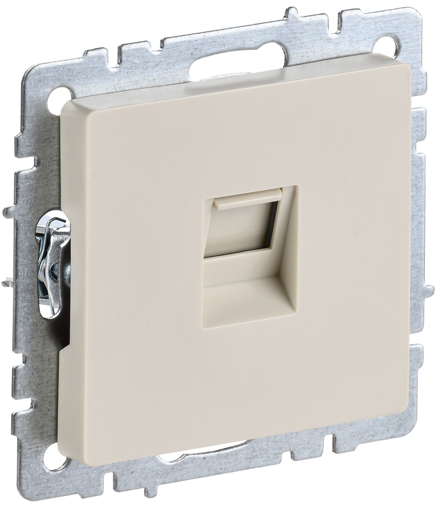 Розетка компьютерная RJ45 категории 5E BRITE IEK бежевая в Иркутске