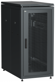 ITK Шкаф сетевой 19" LINEA N 24U 600х1000 мм перфорированные двери черный в Иркутске