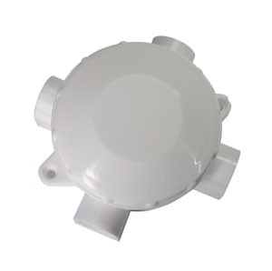 Коробка распределительная для открытой установки 4-х рожковая пластиковая белая в Иркутске