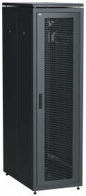 ITK Шкаф сетевой 19" LINEA N 42U 600х1000 мм перфорированные двери черный в Иркутске