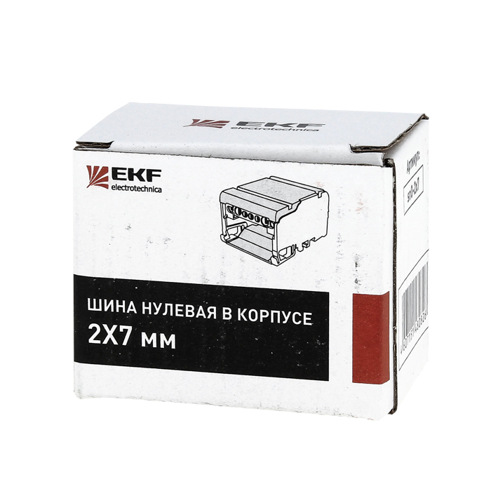 Шина EKF "N"нулевая на DIN в корпусе 4х7групп в Иркутске