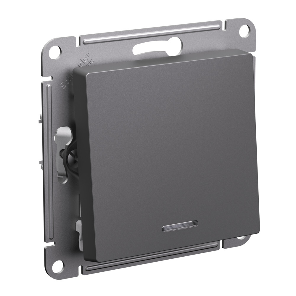 Переключатель одноклавишный AtlasDesign SE с подсветкой базальт в Иркутске