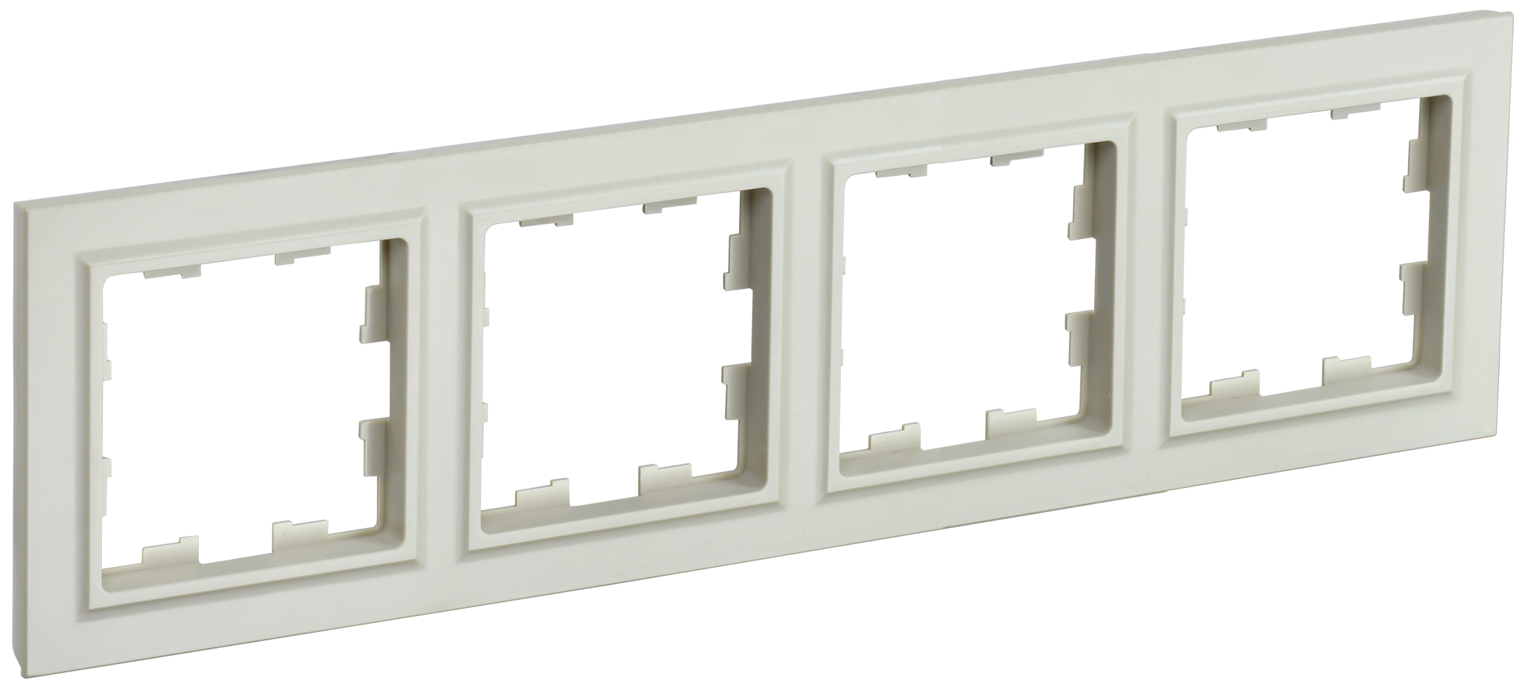 Рамка четырехместная BRITE IEK бежевая в Иркутске