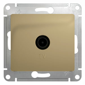 Розетка телевизионная оконечная Glossa SE титан в Иркутске