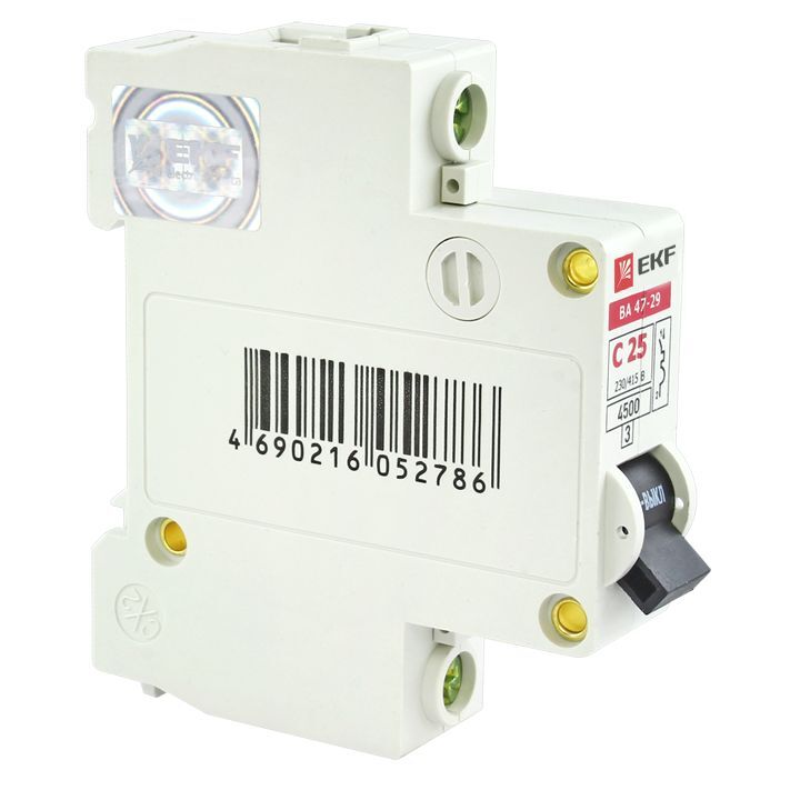 Автоматический выключатель ВА 47-29 1Р 25А 4,5кА характеристика С EKF Basic в Иркутске