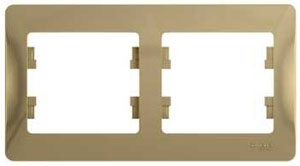 Рамка двойная Glossa SE титан в Иркутске