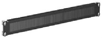 Кабельный ввод с щеточным буртиком 19" 1U RAL9005 ДКС в Иркутске