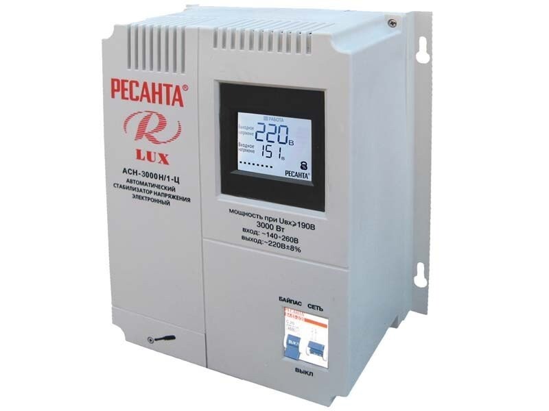 Стабилизатор АСН-3 000Н/1-Ц Ресанта Lux в Иркутске