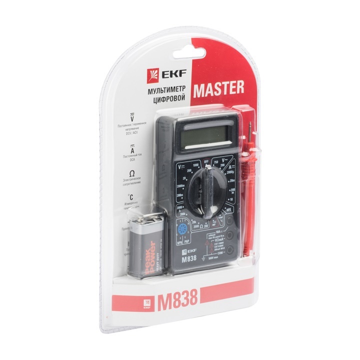 Мультиметр цифровой M838 EKF Master в Иркутске