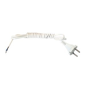 Шнур с вилкой ШВВП-ВП 2х0,75 3 м белый в Иркутске