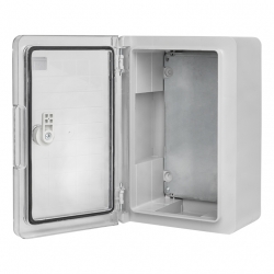 Щит пластиковый с монтажной платой прозрачная дверь 300х200х130 мм IP65 EKF PROxima в Иркутске