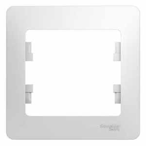 Рамка одинарная Glossa SE белая в Иркутске