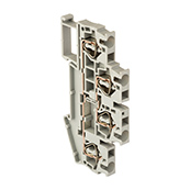 Колодка клеммная самозажимная двойная JXB-ST-2.5 24А серая EKF PROxima в Иркутске