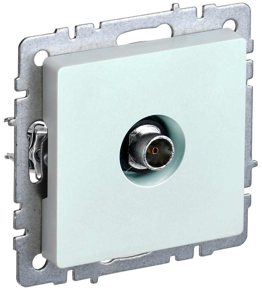 Розетка телевизионная оконечная BRITE IEK жемчуг в Иркутске