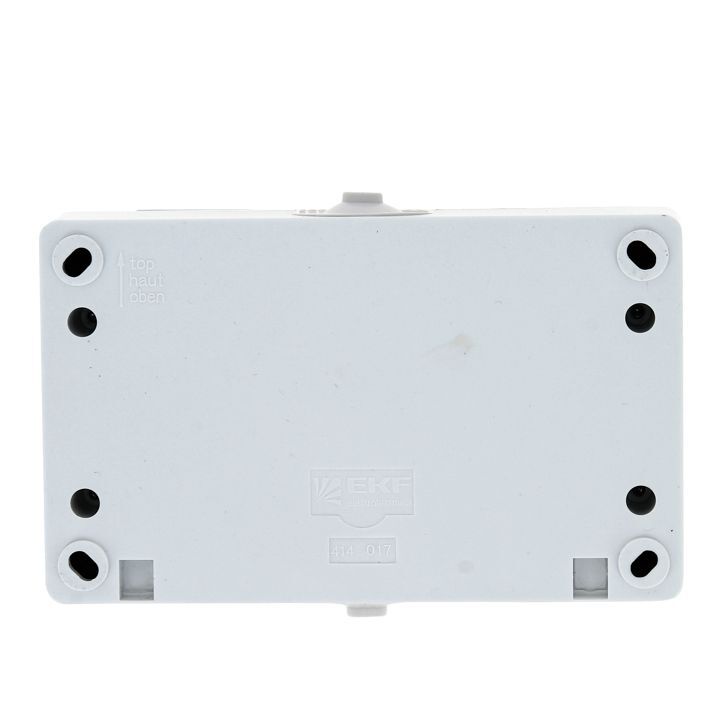 Розетка двойная Венеция EKF накладная со шторками с заземлением IP54 белая в Иркутске