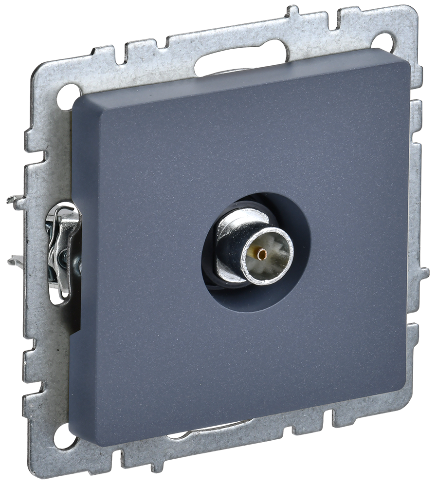 Розетка телевизионная оконечная BRITE IEK маренго в Иркутске