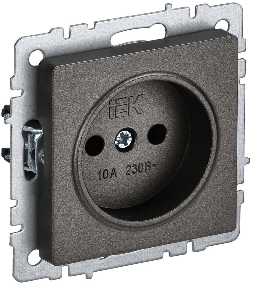 Розетка одинарная 10А BRITE IEK бронза в Иркутске