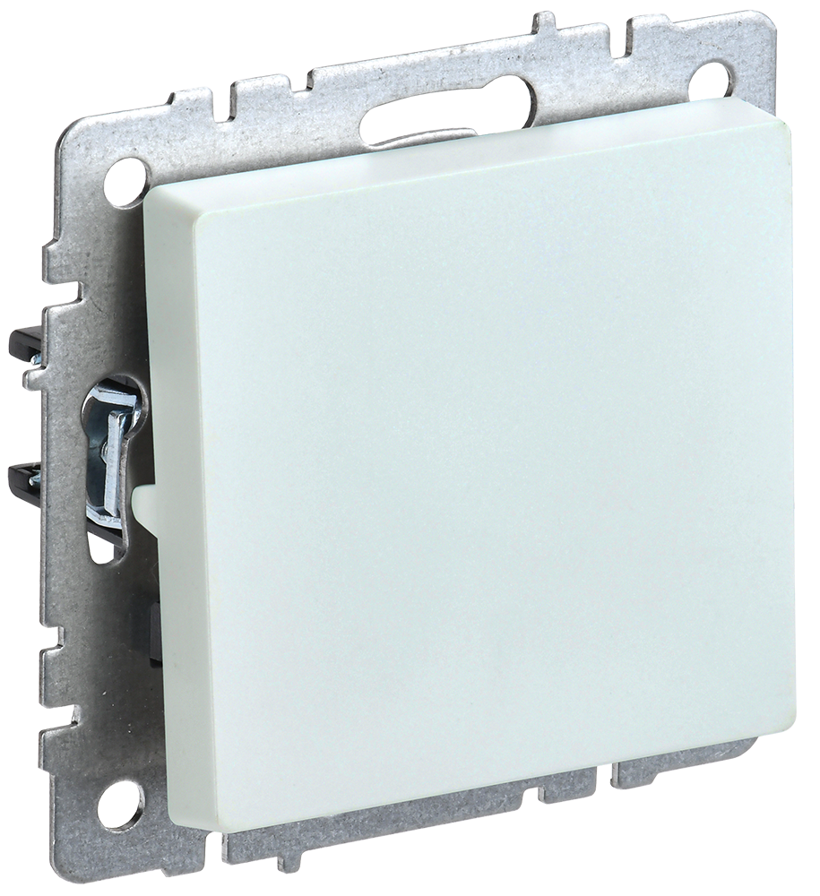 Выключатель одноклавишный 10А BRITE IEK жемчуг в Иркутске