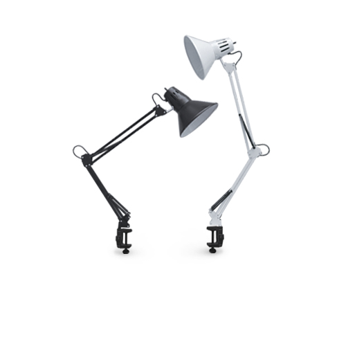 Светильники настольные под лампу на струбцине