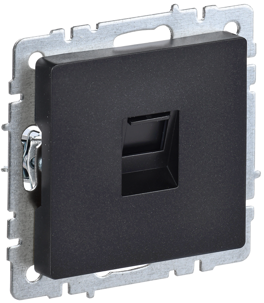 Розетка компьютерная RJ45 категории 5E BRITE IEK черная в Иркутске