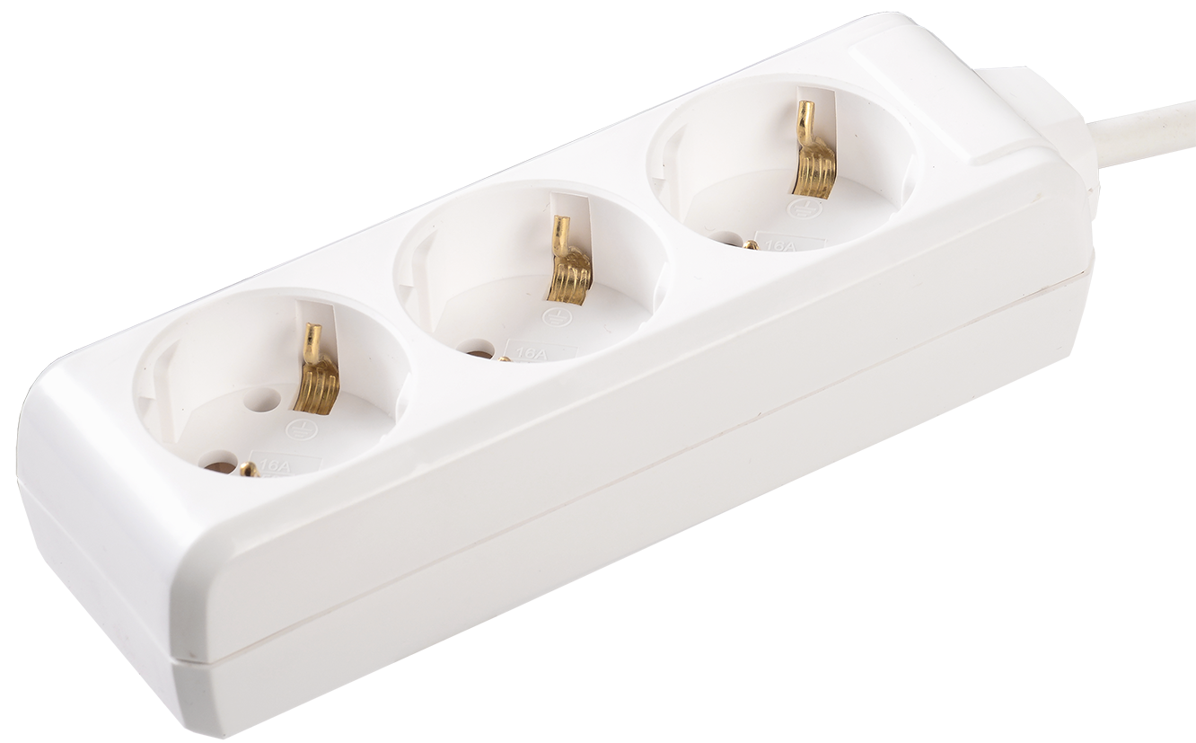 Удлинитель У03 3 места 2P+PE/3метра 3х1мм2 16А/250 IEK в Иркутске