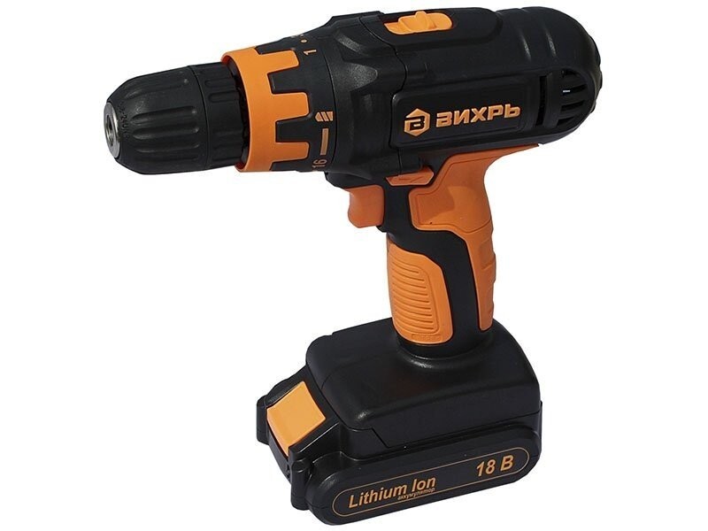 Дрель-шуруповерт аккумуляторная ДА-18Л-2К (2,0 А/ч) Вихрь в Иркутске