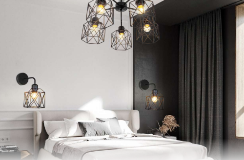 Люстры и бра под лампу E27 серии LOFT ATIKO круг