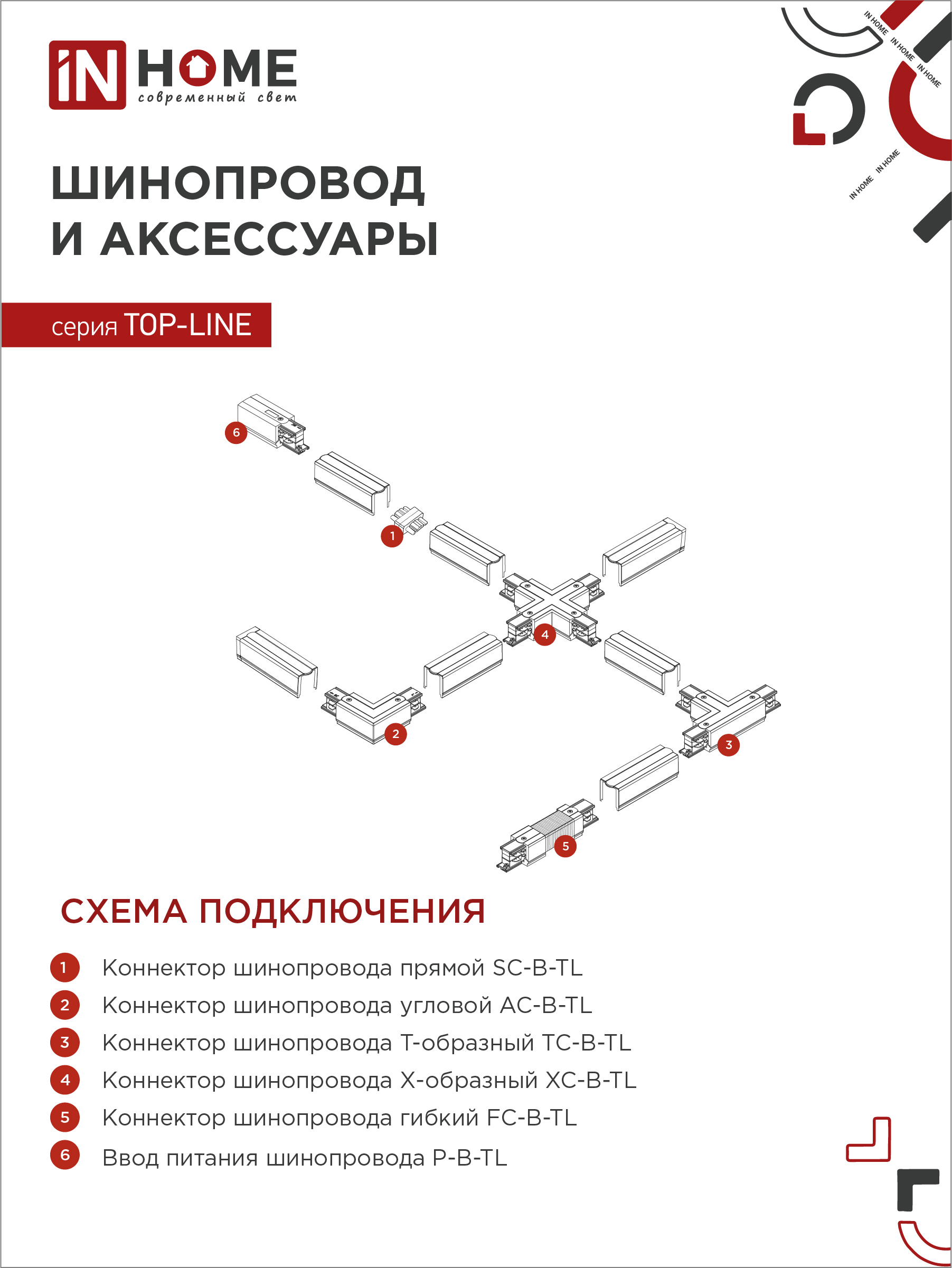 Светильник трековый светодиодный TR-07-TL 15Вт 6500К 1500Лм IP40 24 градуса черный серии TOP-LINE IN HOME в Иркутске