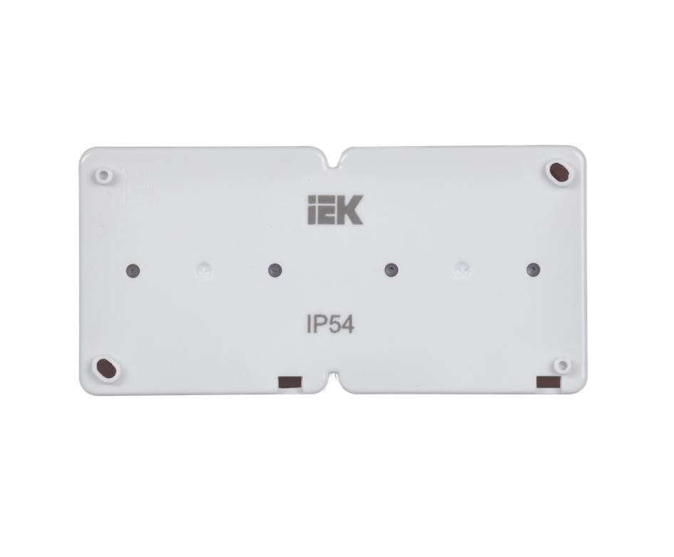 Розетка двойная ГЕРМЕС PLUS IEK с заземлением накладная IP54 дымчатая крышка в Иркутске
