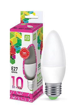 Лампа светодиодная LED-СВЕЧА-standard 10Вт 230В Е27 6500К 900Лм ASD в Иркутске