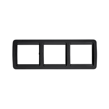 Рамка тройная горизонтальная CLASSICO черная 2303HB IN HOME в Иркутске