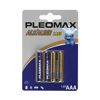 Батарейки ААА Pleomax LR03-4BL (4шт) в Иркутске