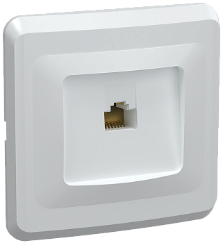 РК10-ВБ Розетка 1-ая компьютерная RJ45 Cat5e ВЕГА белый IEK в Иркутске