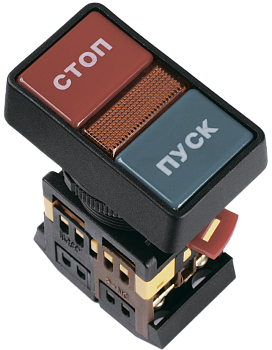 Кнопка РPВВ-30N "Пуск-Стоп" d30мм неон 240В 1з+1р IEK в Иркутске