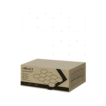 Светильник светодиодный ДБО-HEXAGON 11С-46065 460Вт 230В 6500К 11 сот 0.5м шнур с вилкой 3256х2350мм NEOX в Иркутске