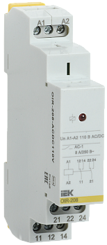 Реле промежуточное OIR 2 контакта 8А 110В AC/DC IEK в Иркутске