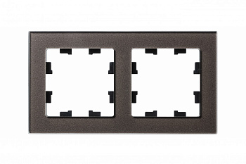 Рамка двойная AtlasDesign Nature SE стекло мокко в Иркутске