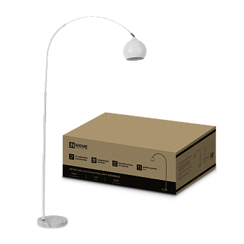 Светильник напольный под лампу ТНО 05-Е27Б 230В белый плафон, белый корпус IN HOME в Иркутске