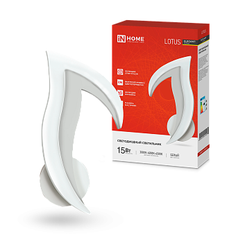 Светильник светодиодный ELEGANT LOTUS 15Вт 230В 3000-6500K 1200Лм STEP COLOR белый IN HOME в Иркутске