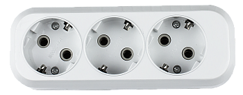 Колодка УЗ-3-GRAND трехместная с заземлением 5130 IN HOME в Иркутске