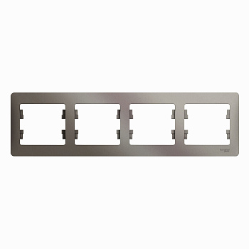 Рамка четырехместная Glossa SE платина в Иркутске