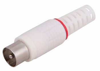 Штекер ТВ без пайки, белый PROCONNECT в Иркутске