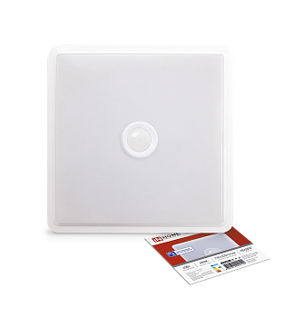 Светильник светодиодный СПБ-2Д-КВАДРАТ 20Вт 4000К 1400Лм 230мм с датчиком белый IN HOME в Иркутске