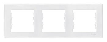 Рамка тройная SEDNA Schneider Electric белая в Иркутске
