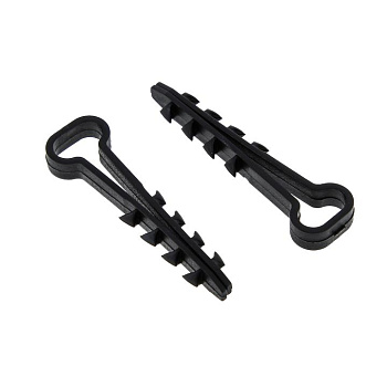 Дюбель-хомут для плоского кабеля (5-8мм) черный (100шт.) EKF PROxima в Иркутске