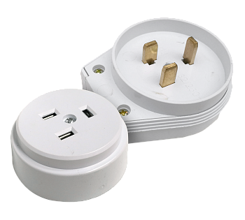 Разъем печной РШ/ВШ 32А 250В пластиковый накладной белый 9123 IN HOME в Иркутске