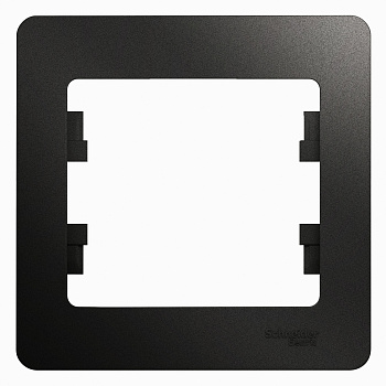 Рамка одинарная Glossa SE антрацит в Иркутске
