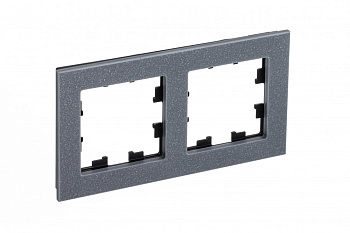 Рамка двойная AtlasDesign Nature SE мрамор айс грей в Иркутске