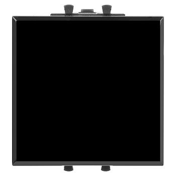 Кнопка одноклавишная модульная, Avanti "Черный квадрат", 2 модуля DKC в Иркутске