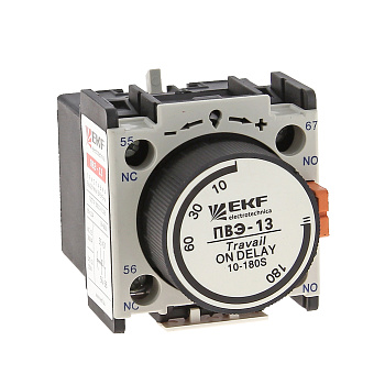 Приставка выдержки времени включения ПВЭ-12 0,1-30сек NO+NC EKF PROxima в Иркутске